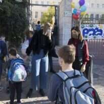 תלמידים חוזרים לבית־ספר בירושלים, בתקופת הקורונה. | אוליבייה פיטוסי, פלאש 90