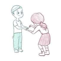 כשהבן דוד מגיע לביקור.. בית של בנות. איור: ינון פתחיה