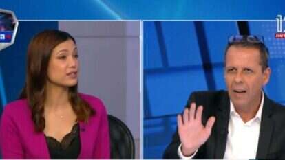 ליטל שמש (משמאל) בפאנל הפרשנים של "פגוש את העיתונות", לפני כחודש. | מסך: חדשות 12