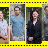 מימין: רותם סלע, שרה העצני-כהן, מאיר רובין, אלעד מלכא. | יונתן זינדל, פלאש 90