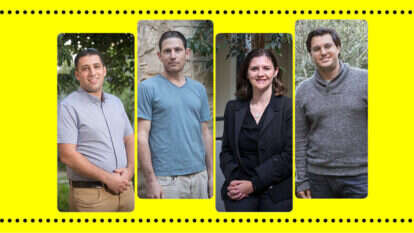מימין: רותם סלע, שרה העצני-כהן, מאיר רובין, אלעד מלכא. | יונתן זינדל, פלאש 90