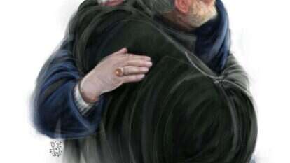 סולימאני מקדם את בואו של מוחסן פחריזאדה באיור שפרסם מנהיג איראן חמינאי