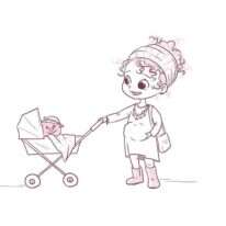 בית של בנות. איור: ינון פתחיה