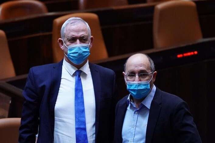 ניסנקורן וגנץ בכנסת. | עדינה ולמן דוברות הכנסת