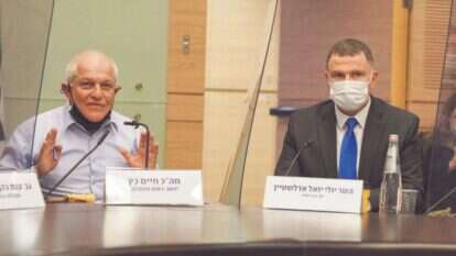 כץ (משמאל) ושר הבריאות יולי אדלשטיין. | דני שמטוב - דוברות הכנסת