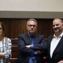 מנסור עבאס, מטאנס שחאדה והיבא יזבק בכנסת. | נועם ריבקין פנטון, פלאש 90