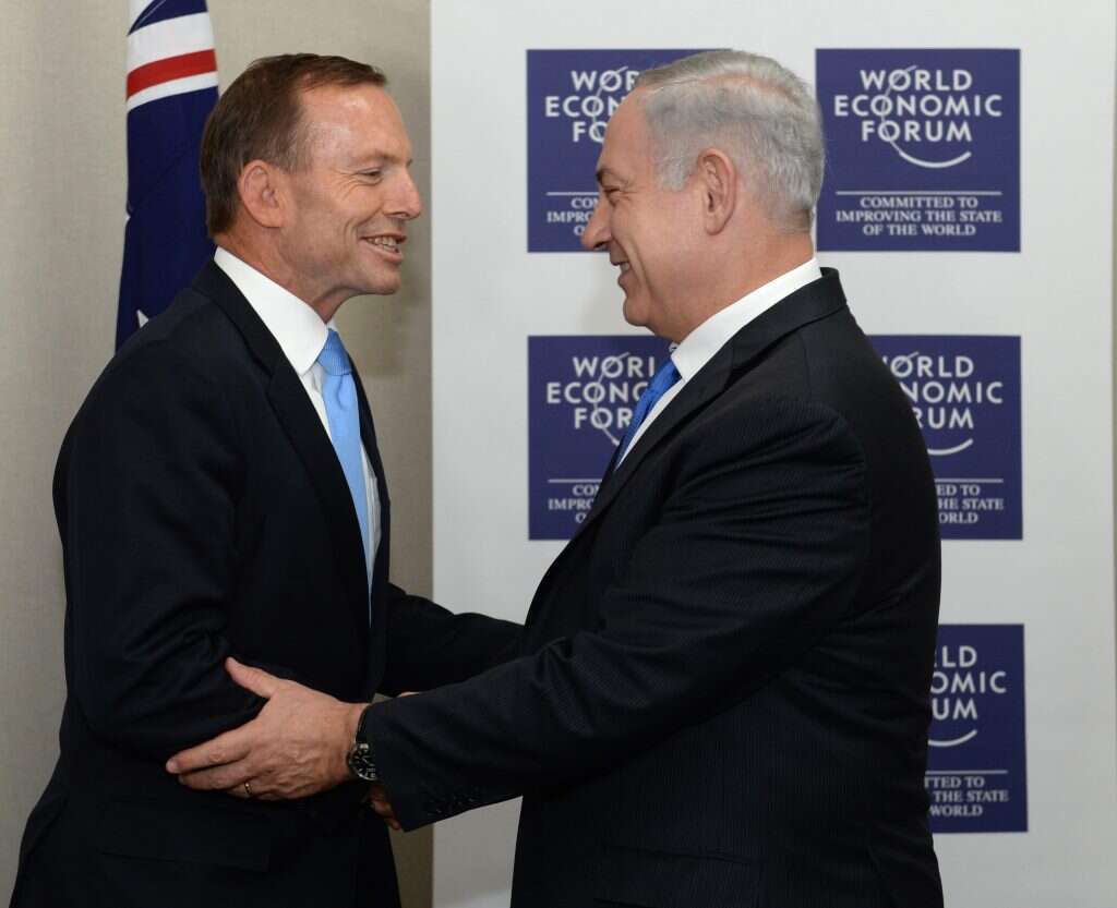 "אחד מגדולי המנהיגים בעולם המודרני". אבוט ונתניהו. | קובי גדעון, לע"מ "אחד מגדולי המנהיגים בעולם המודרני". אבוט ונתניהו. | קובי גדעון, לע"מ