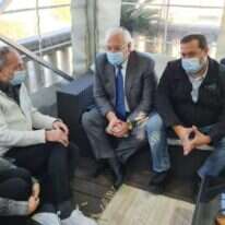 השגריר דיוויד פרידמן בניחום אבלים בבית משפחת הורגן בטל מנשה. | רועי חדי