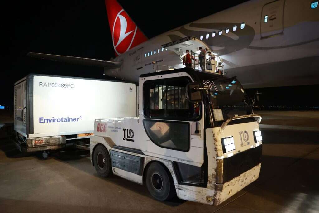 החיסון הסיני מגיע לאיסטנבול, טורקיה. השבוע. | AFP