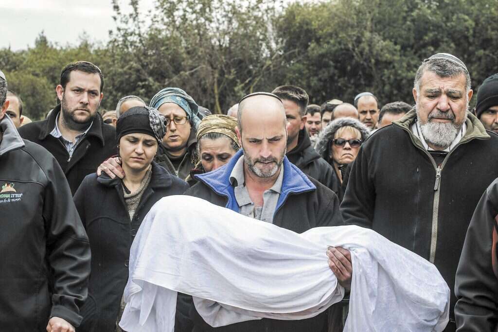 הלוויתה של הפעוטה אדל ביטון, 2015. | מרים צחי