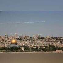 מטס יום העצמאות חולף מעל הר הבית, 2009. | מרים צחי