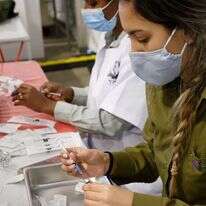 מתחסנים בצה"ל. | AFP