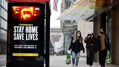 קורונה בלונדון. | AFP