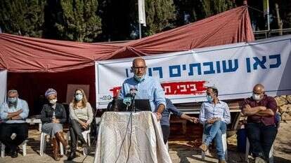 יגאל דילמוני, מנכ"ל מועצת יש"ע. במאהל המחאה. | יונתן זינדל, פלאש 90 יגאל דילמוני, מנכ"ל מועצת יש"ע. במאהל המחאה. | יונתן זינדל, פלאש 90