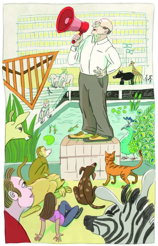 נולד מתוך געגוע לנכדים. מאיורי הספר. איור: אורית ברגמן