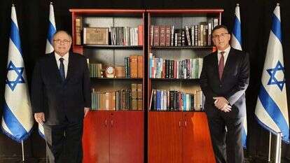 גדעון סער ודני דיין. באדיבות תקווה חדשה