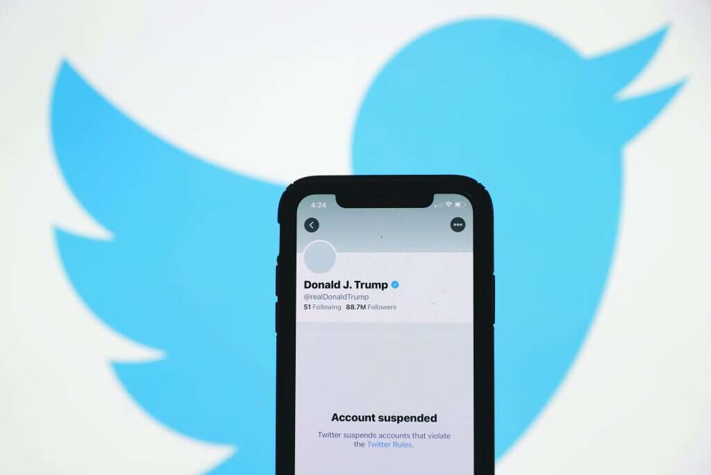 חשבונו המושבת של הנשיא טראמפ בטוויטר. | גטי אימג'ס