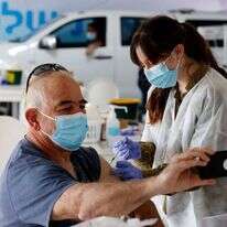 מתן החיסון השני בחיפה, השבוע. | AFP