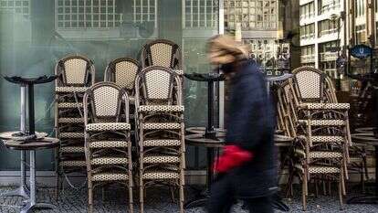 מסעדה סגורה בגרמניה, במהלך הסגר. | גטי אימג'ס