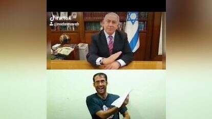 הסרטון של נדב נווה. | מסך: טוויטר הסרטון של נדב נווה. | מסך: טוויטר