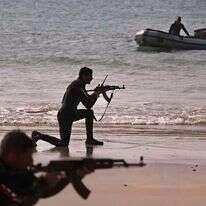 תרגיל של חיל הים האיראני. | EPA