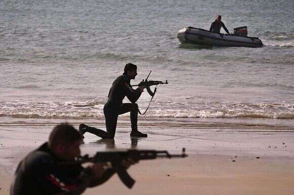 תרגיל של חיל הים האיראני. | EPA