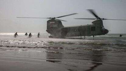 תרגיל של חיל הים האיראניץ | EPA