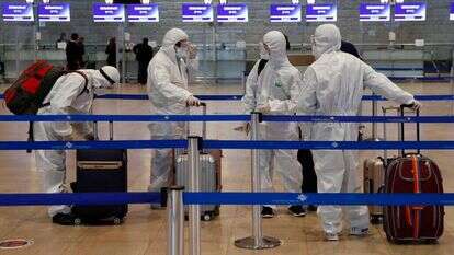 נוסעים בנתב"ג, השבוע. | AFP