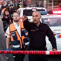 תורג'מן לאחר פיגוע בשער שכם בשנת 2017. | יונתן זינדל, פלאש 90