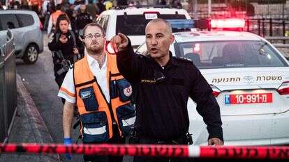 תורג'מן לאחר פיגוע בשער שכם בשנת 2017. | יונתן זינדל, פלאש 90