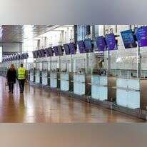 דלפק הצ'ק-אין בבן-גוריון, אתמול. | AFP