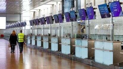 דלפק הצ'ק-אין בבן-גוריון, אתמול. | AFP