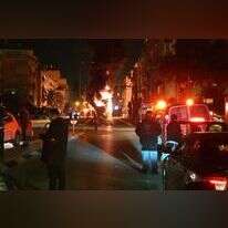 האוטובוס הבוער במהומות בבני ברק. | מוטי אונא תיעוד מבצעי מד״א