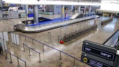 נמל תעופה בן גוריון. | AFP