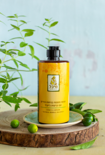 שמפו עם נגיעות ג'ינג'ר, הסבון של מיכל. | יחצ