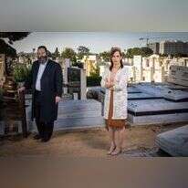 אור פירון-זומר והרב אברהם מנלה. | אריק סולטן