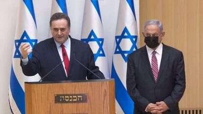 נתניהו וכ"ץ בהצגת התוכנית הכלכלית, השבוע נתניהו וכ"ץ בהצגת התוכנית הכלכלית, השבוע