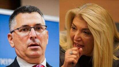 אסנת מארק וגדעון סער. צילומים: שמוליק גרוסמן - דוברות הכנסת, אורן בן חקון