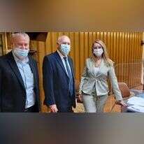 מנכ"לית ועדת הבחירות אורלי עדס, השופט עוזי פוגלמן והיועמ"ש אביחי מנדלבליט. | ועדת הבחירות המרכזית