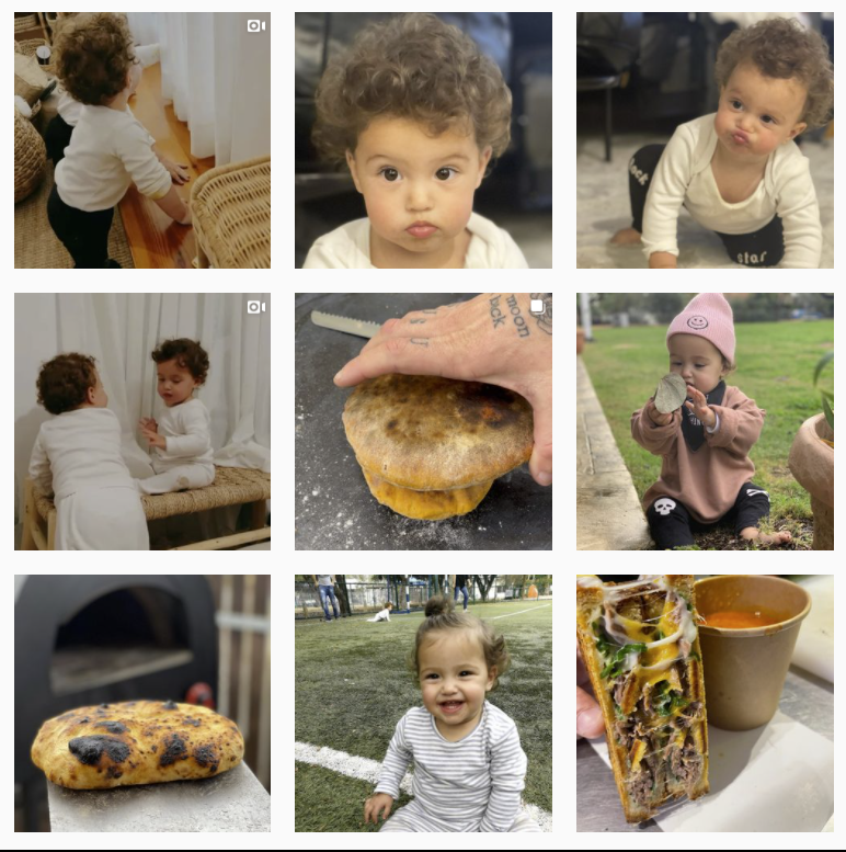 מסך מתוך האינסטגרם