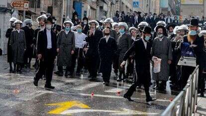 מחאה על אכיפת הנחיות הקורונה במאה שערים, ארכיון. | AFP