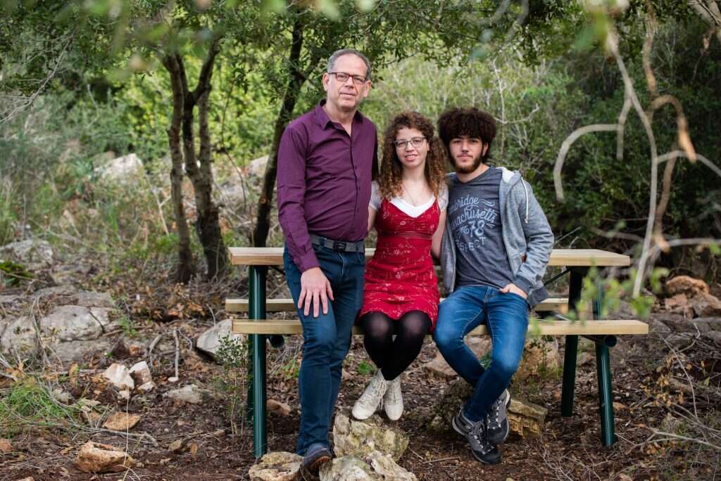 בנימין הורגן וילדיו אביגיל והלל. | אביטל הירש