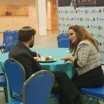 חגית משה עם בצלאל סמוטריץ' באירוע סיום הש"ס, ינואר 2020. | עטרה גרמן חגית משה עם בצלאל סמוטריץ' באירוע סיום הש"ס, ינואר 2020. | עטרה גרמן