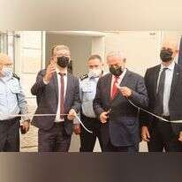 בונה על היעלמות אחת ממפלגות השמאל. נתניהו, אתמול, בטקס חנוכת תחנת משטרה ברמלה. | יריב כץ