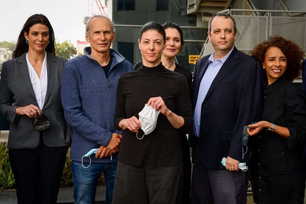 מיכאלי עם מועמדי רשימת העבודה לכנסת. | אבשלום ששוני, פלאש 90