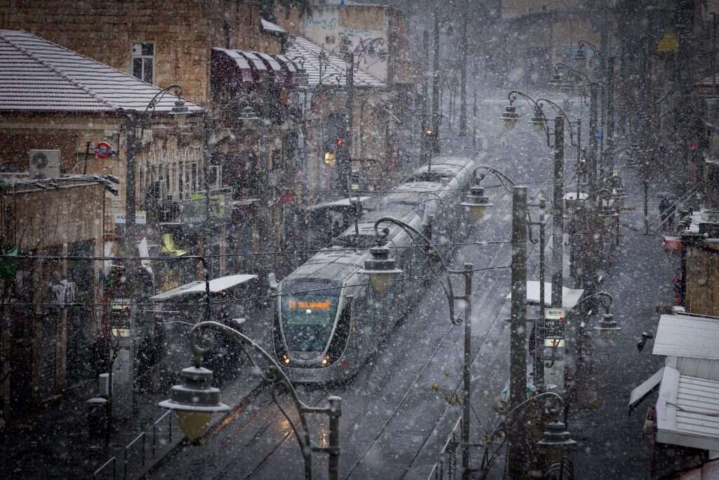 שלג בירושלים. | מרים אלסטר, פלאש 90