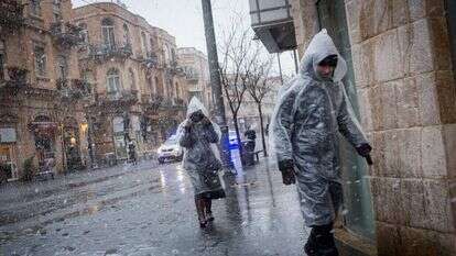 שלג בירושלים. | מרים אלסטר, פלאש 90