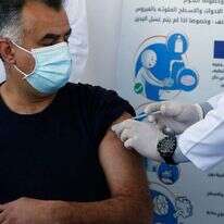 מתחסנים בבית לחם. | AFP