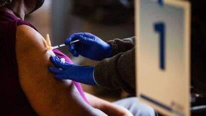 מתחסנים בארה"ב. | גטי אימג'ס