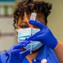 מתחסנים בארה"ב. | גטי אימג'ס